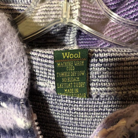 Vintage Tejidos Imalaya Wool Full Zip EAGLE NATIVE AMERICAN Jacket Womens  Sz L - Picture 7 of 11